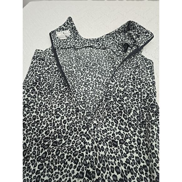 Victoria Moon Leopard Print Dress Sz M City Career Workwear - Picture 7 of 8